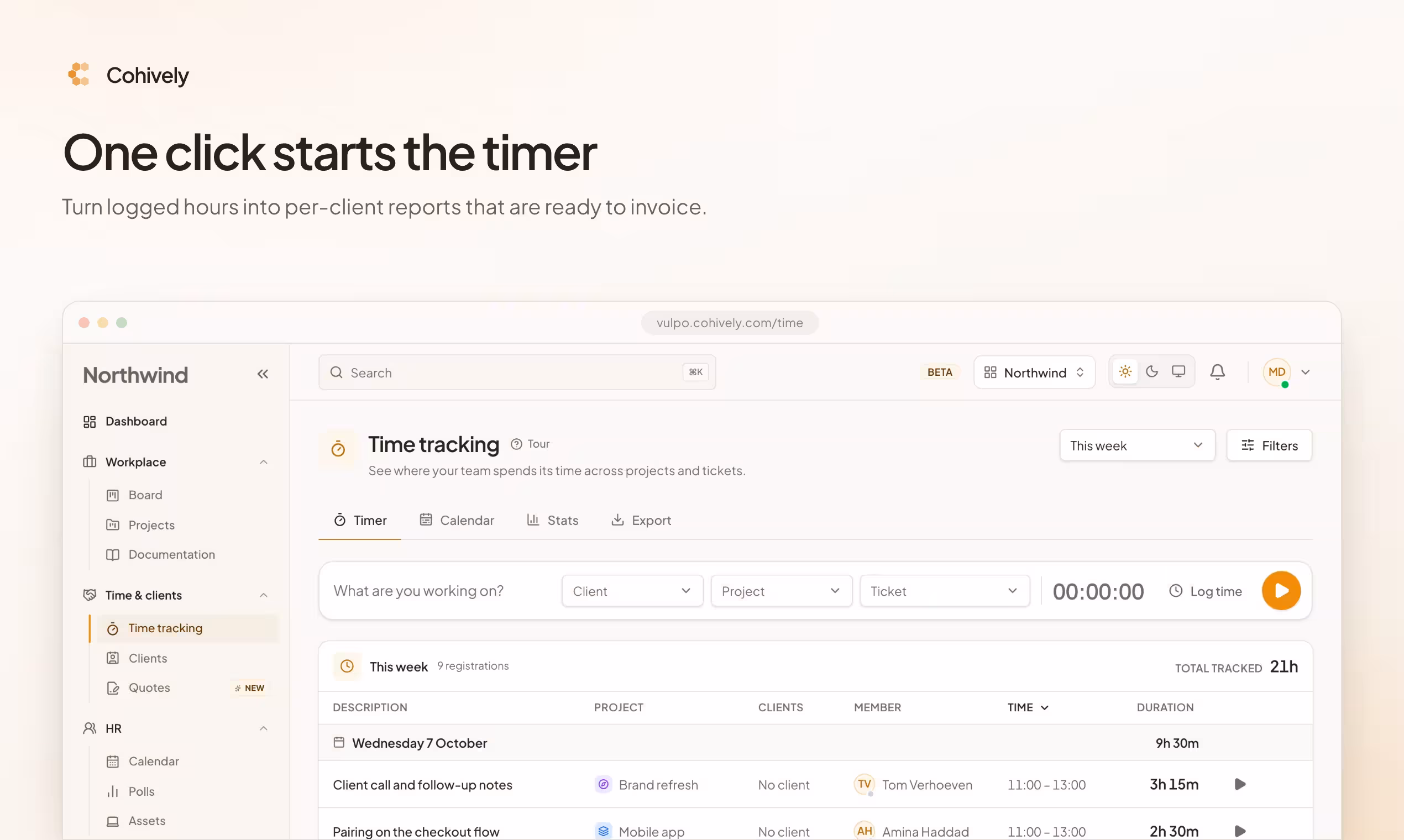 Time tracking