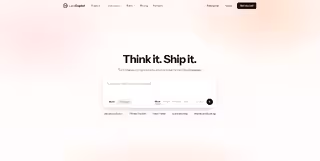 LaraCopilot landing page